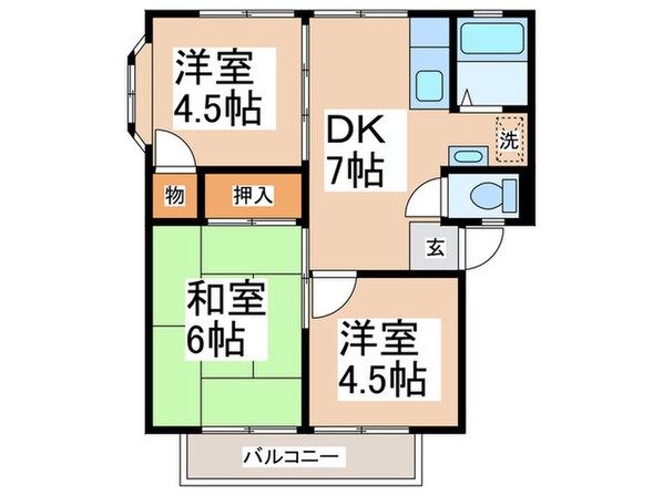 リフォ－ネ３の物件間取画像